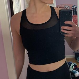 Crop top with built-in sports bra!